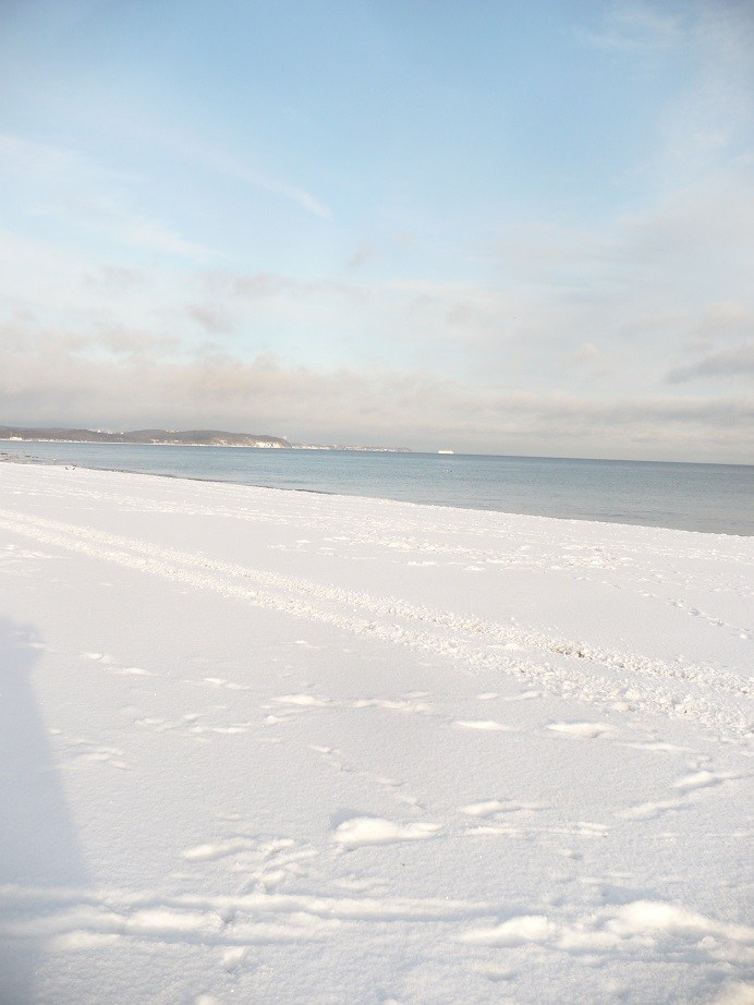 Pozostałe, Biała , zimowa...................... - ................i plaża................