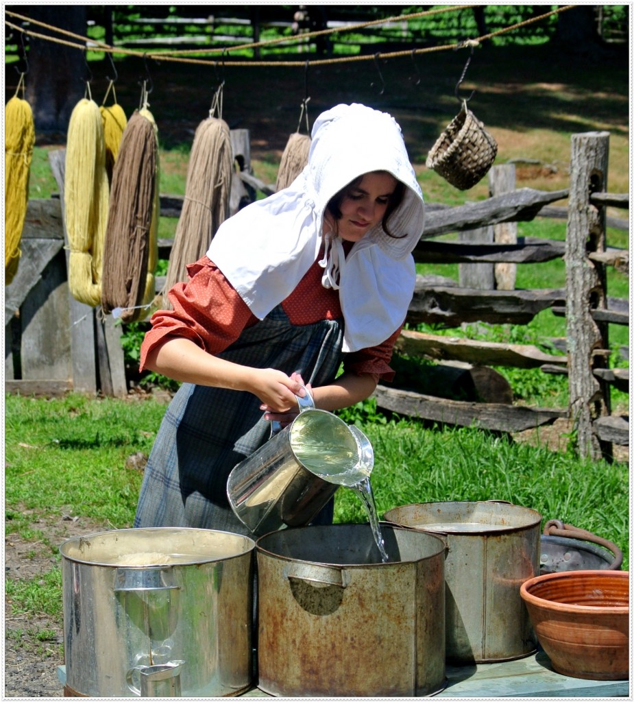 Podróże, Old Sturbridge Village - Farbowanie wełny-pokaz