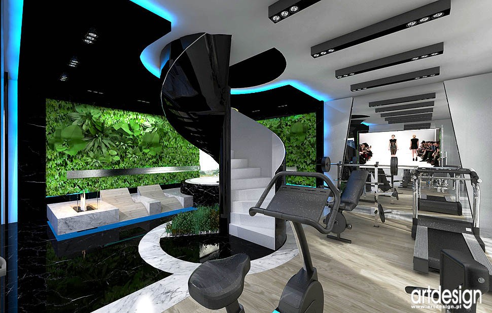 Pozostałe, LUXURY DESIGN. Luksusowe wnętrze domu. - projektowanie nowoczesnych domów- spa i fitness