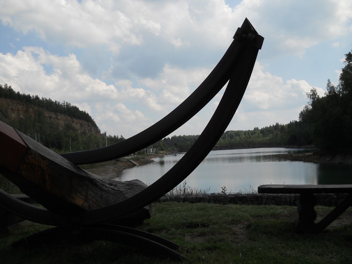 Pozostałe, Arboretum Gródek - polskie Malediwy. - Takie se cuś wita turystę po stronie płnocno zachodniej zbiornika Orka:)