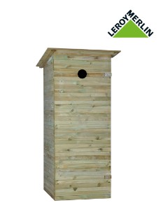 Toaleta WC drewniana 80x90 cm wychodek Sobex