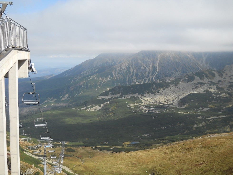 Pozostałe, Zakopane w foto - pigułce. Część czwarta: Kasprowy. - Kocioł Gąsienicowy, kolejka narciarska.