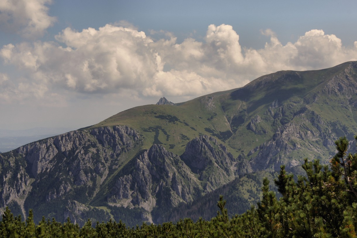 Pozostałe, Wyprawa na Bystrą i Błyszcz Tatry Zachodnie - widoki wspaniałe...w oddali czubek Giewontu 