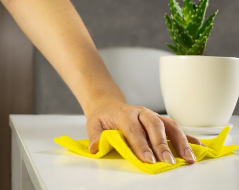 Hotelowe sprzątaczki wycierają tym meble w pokojach. Kurz szybko nie osiada, a meble nie są tłuste