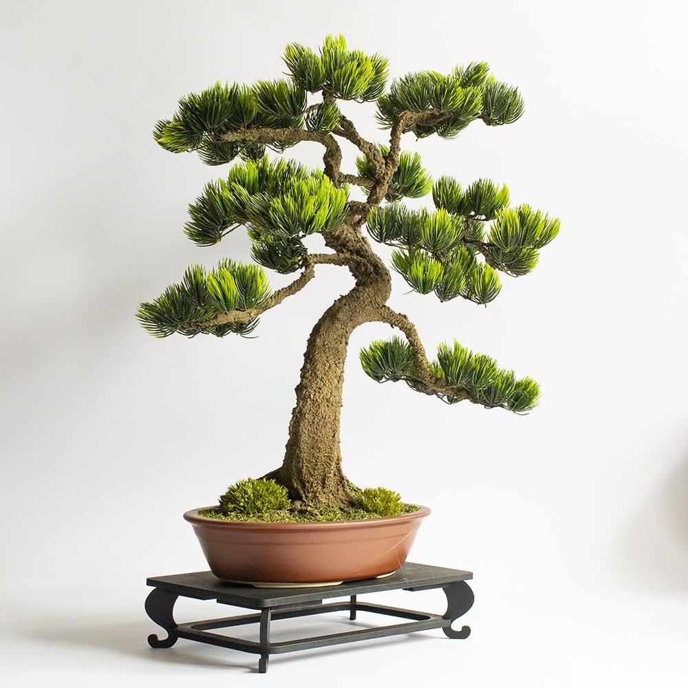 Gabinet, Sztuczne drzewko bonsai zokei wykonane w stylu Moyogi 51cm. - Drzewko bonsai