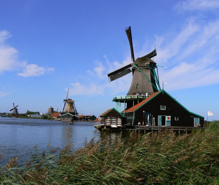 Pozostałe, HOLANDIA WZDŁUŻ I WSZERZ - SKANSEN WIATRAKÓW-Zaanse Schans