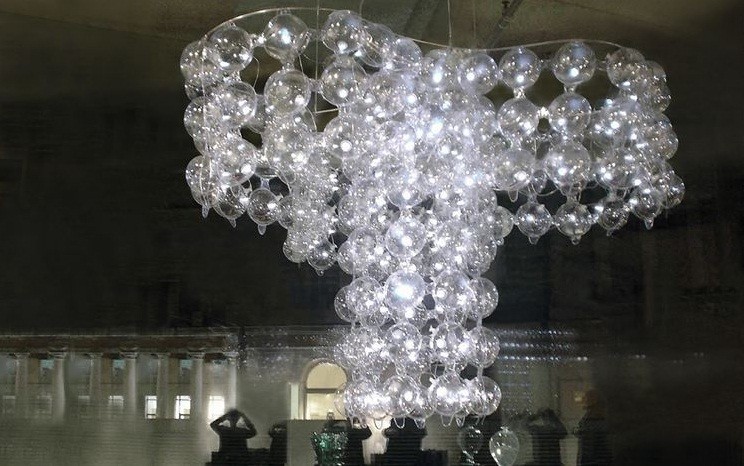 Oświetlenie, Dmuchane lampy czyli Polski Design PUFF-BUFF - BUBBLES CHANDELIER II niesamowita lampa wisząca