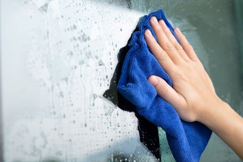 Ściereczka z mikrofibry lepiej nadaje się do mycia szyb niż ręcznik papierowy.