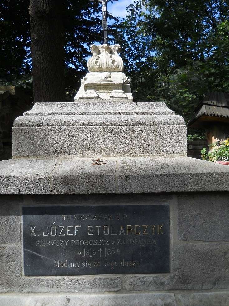 Pozostałe, Zakopane w  foto - pigułce. Część druga: Pęksowy Brzyzek. - Grób Józefa Stolarczyka - pierwszego proboszcza.