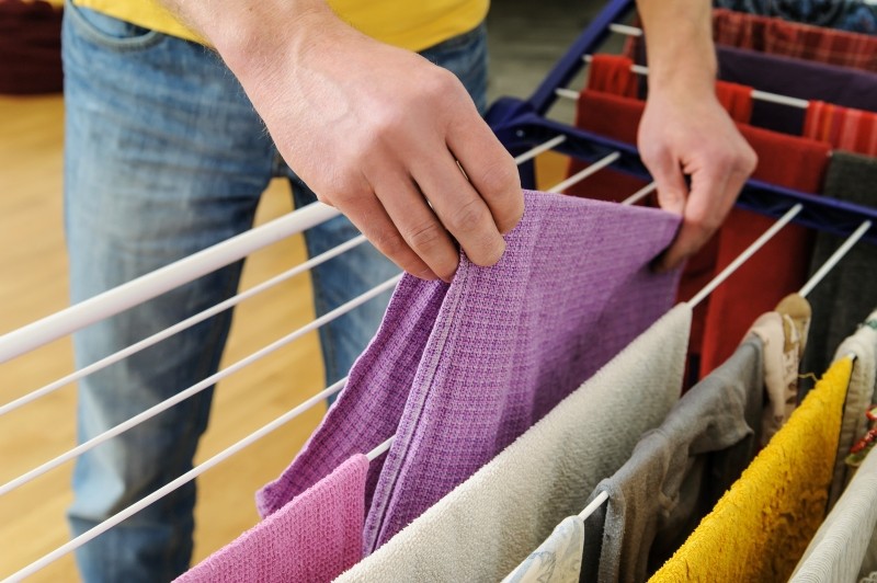 suszenie prania w chłodne i deszczowe dni