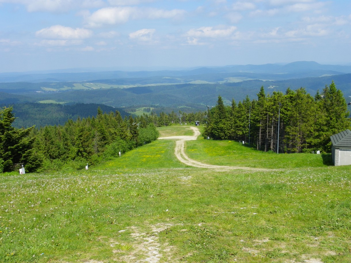 Pozostałe, Wakacje w Beskidach - Widok z Jaworzyny Krynickiej