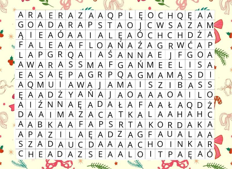 Zagadka słowna na święta