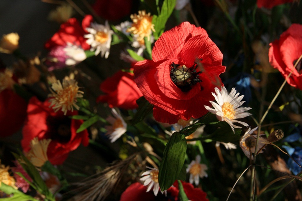 Pozostałe, kwiaty malowane i z bibuły