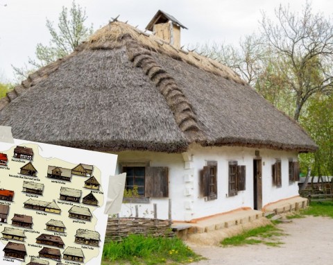 Chałupy polskie - tak się kiedyś mieszkało. Mapa typowych chat wiejskich w różnych częściach kraju