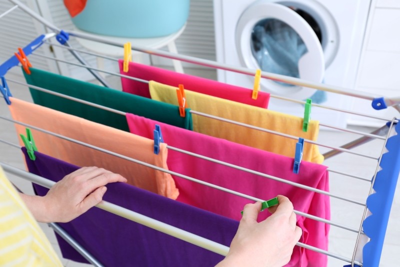 suszenie prania w zimie 