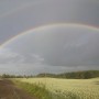 Pozostałe, Lato....w zaciszu ogródka... - Taką tęczę widziałam w czerwcu, podwójna, w tym miejscu było ją widać od brzegu do brzegu