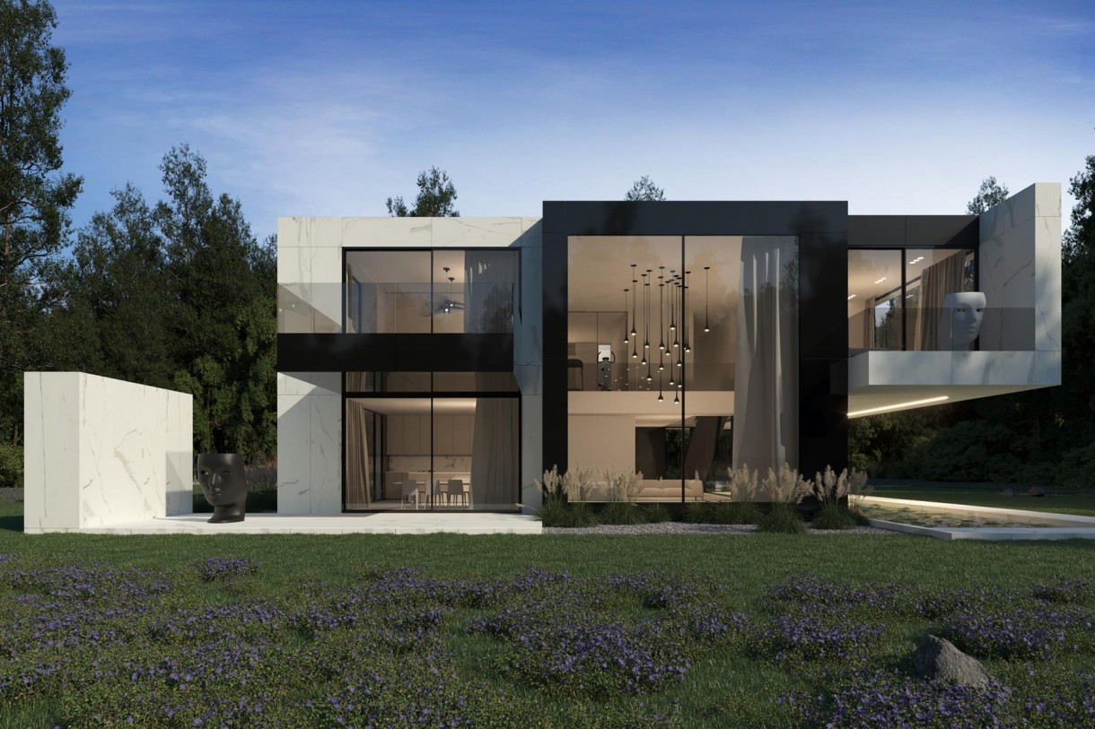Domy i mieszkania, LEVITANTE HOUSE  - nowy projekt Marcina Tomaszewskiego - Czerń i biel to zawsze sprawdzony duet. Przy odpowiednim doborze materiałów może dać ciekawy efekt jak w przypadku tego projektu domu, które wygląda jak lewitujący nad ziemią. Marcin Tomaszewski nie boi się eksperymentować, dlatego tak wiele jego projektów wywołuje skrajne emocje, ale na pewno obok żadnego z nich nie można przejść obojętnie. W przypadku tego konkretnego projektu będziemy mogli się o tym przekonać w 2023 roku — wtedy planowana jest realizacja RE: LEVITANTE HOUSE.