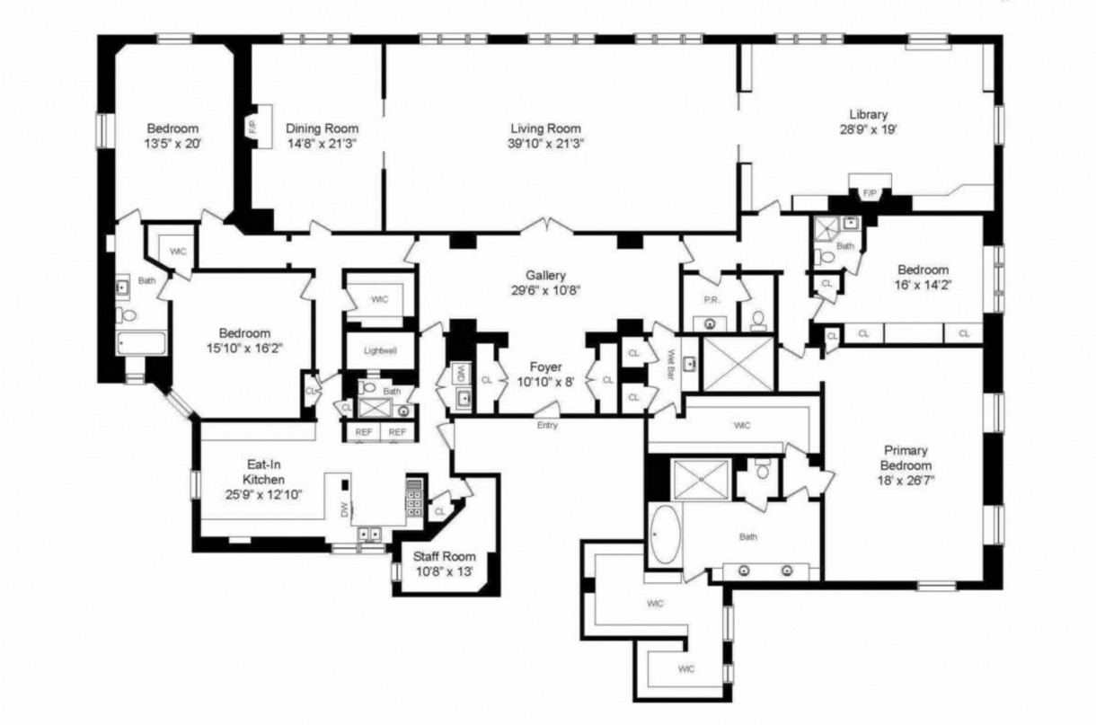 Domy sław, Michael Douglas i Catherine Zeta-Jones sprzedają apartament - W apartamencie znajduje się także  prywatne biuro oraz sypialnia dla gości. Jest też duży schowek oraz pokój socjalny z łazienką i pralnią.

Fot. Streeteasy via The Grosby Group/Grosby Group/East News