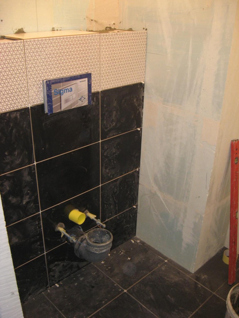 Łazienka, Mini wc w Bloku - początek prac