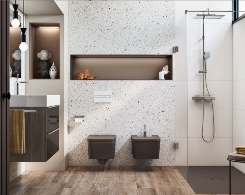Wyposażenie łazienki jak dekoracja: jak nadać wnętrzu charakteru dzięki teksturze?