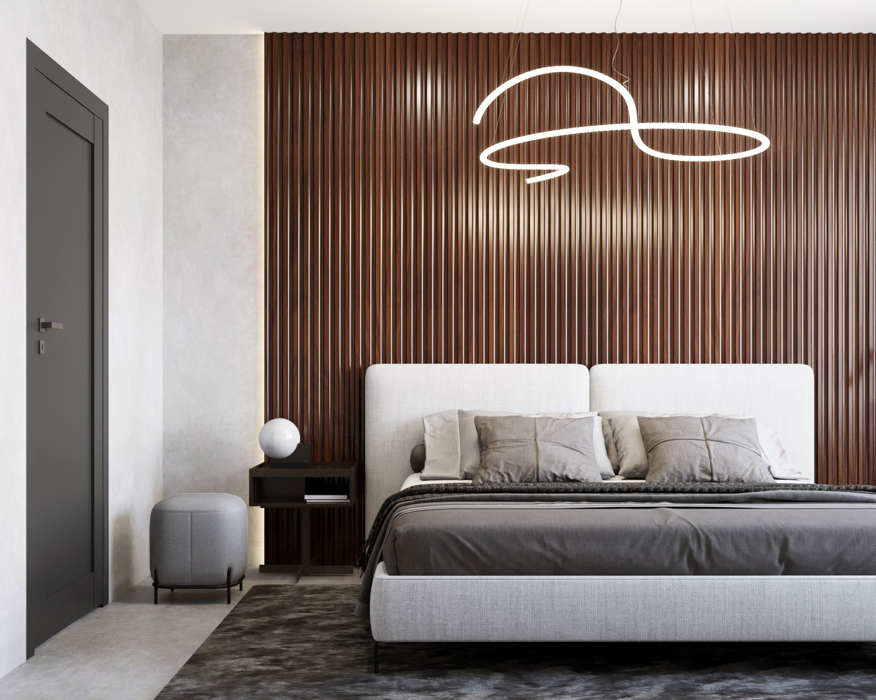 Drzwi DRE Estra 5, czarna mat 2