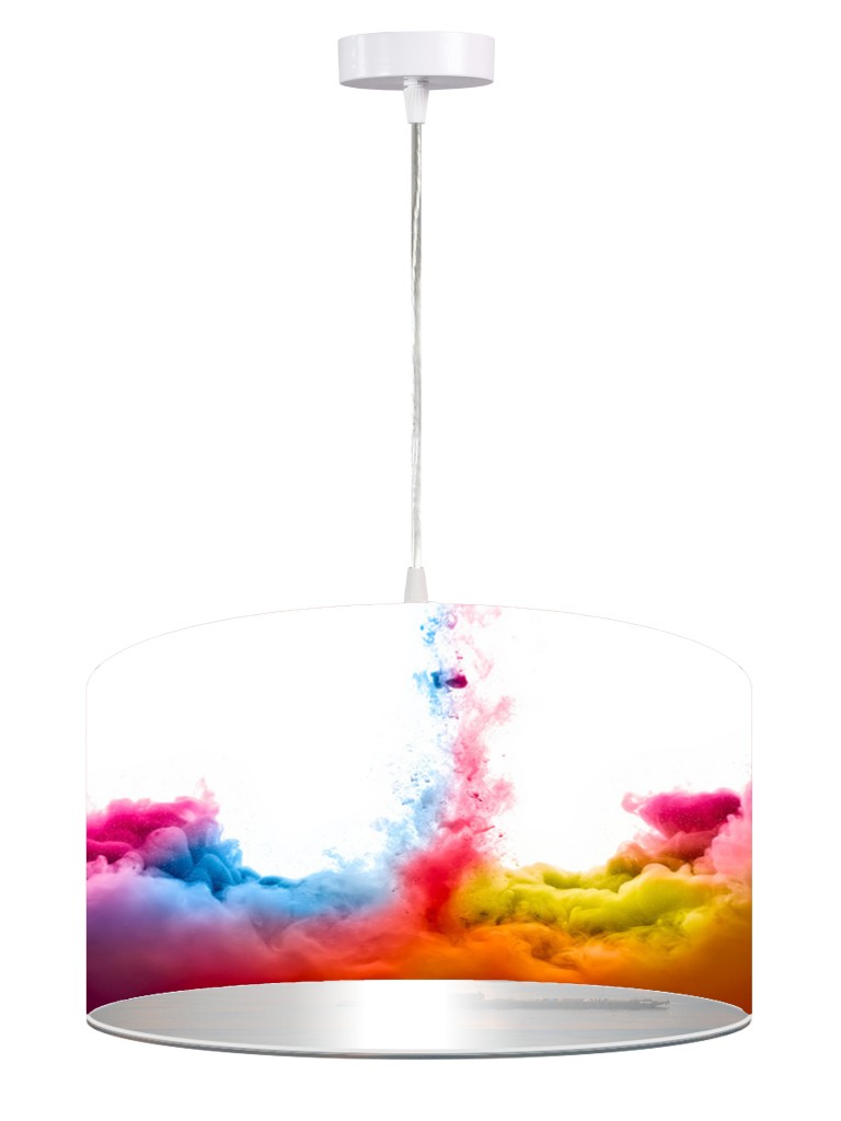 Pozostałe, Lampa wiszaca Cloud - Lampa wykonana metodą nadruku na specjalnym tworzywie do podświetleń. Dzięki temu uzyskujemy bardzo ładne i trwałe kolory. Ekotechnik24.pl