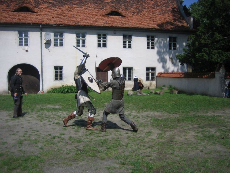 Podróże, Zamek  w Niemodlinie - trafiliśmy na pojedynek