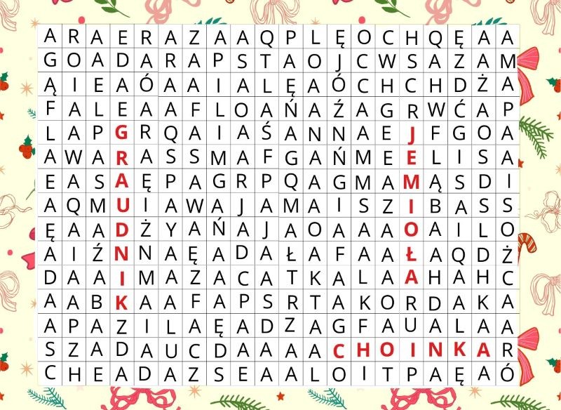 Rozwiązanie łamigł&oacute;wki słownej 