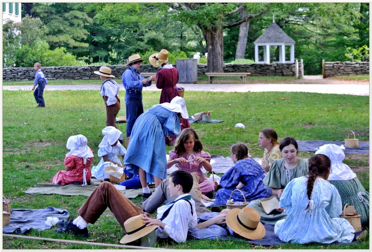 Podróże, Old Sturbridge Village - Śniadanie na trawie