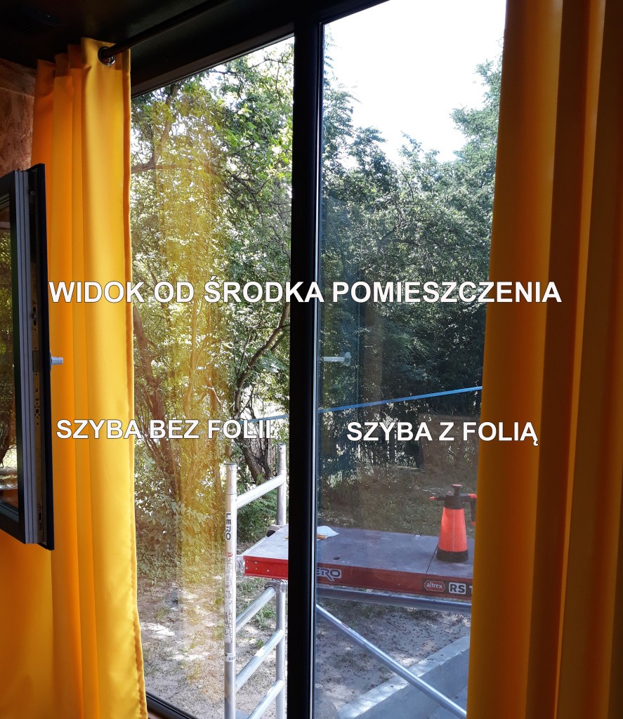 Okna i drzwi, Folia lustro weneckie na okna