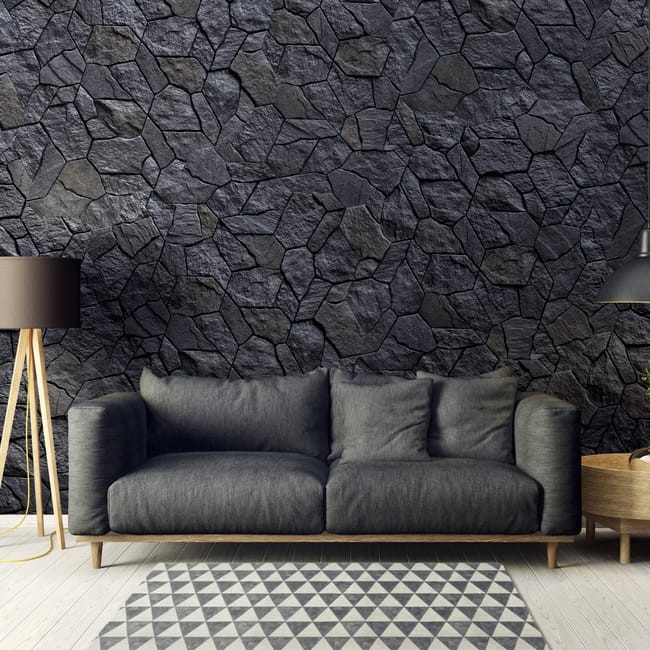 Jeżeli dom utrzymany jest w ciepłych tonach, kamień będzie kontrapunktem, wprowadzającym elegancję /materiały promocyjne