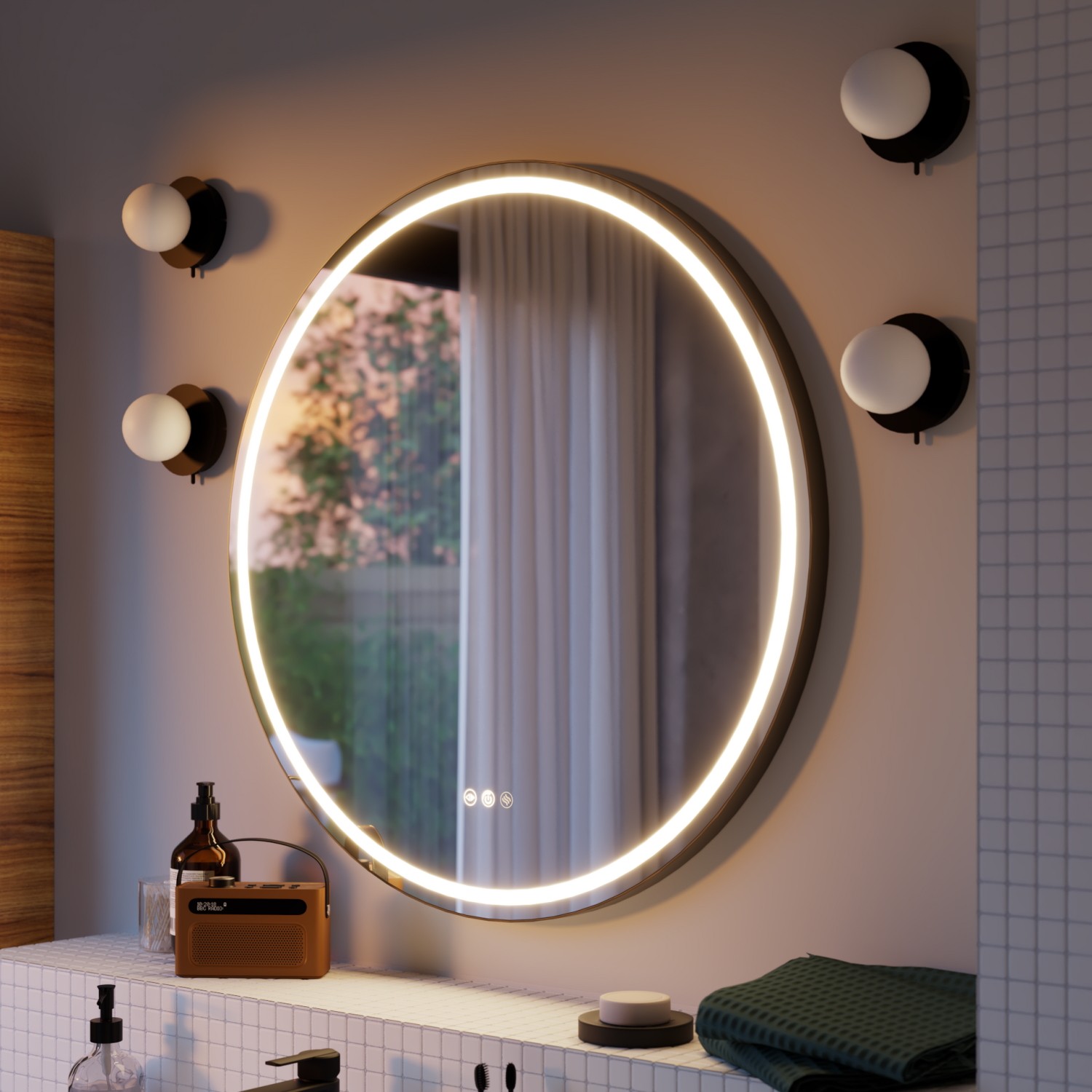 Delikatna poświata oświetlanego lustra stworzy atmosferę sprzyjającą wyciszeniu /fot. materiały promocyjne