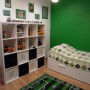 Pokój dziecięcy, zielony pilkarski pokoj 8 latka