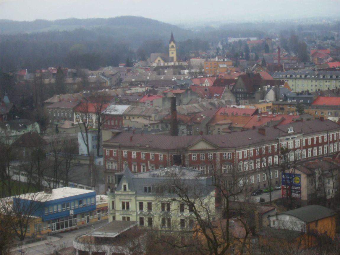 Pozostałe, CIESZYN  i  WZGÓRZE  ZAMKOWE - Widok na Cieszyn z Wieży