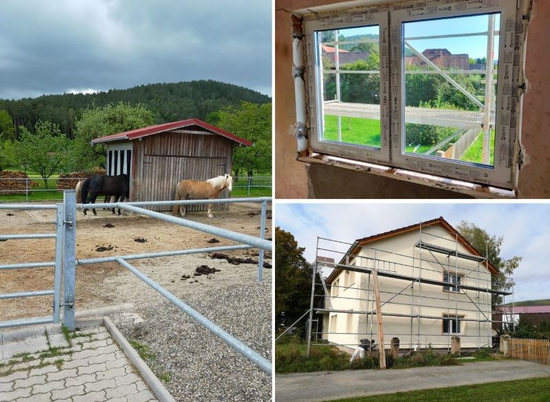 Teren wokół nieruchomości i zabudowania