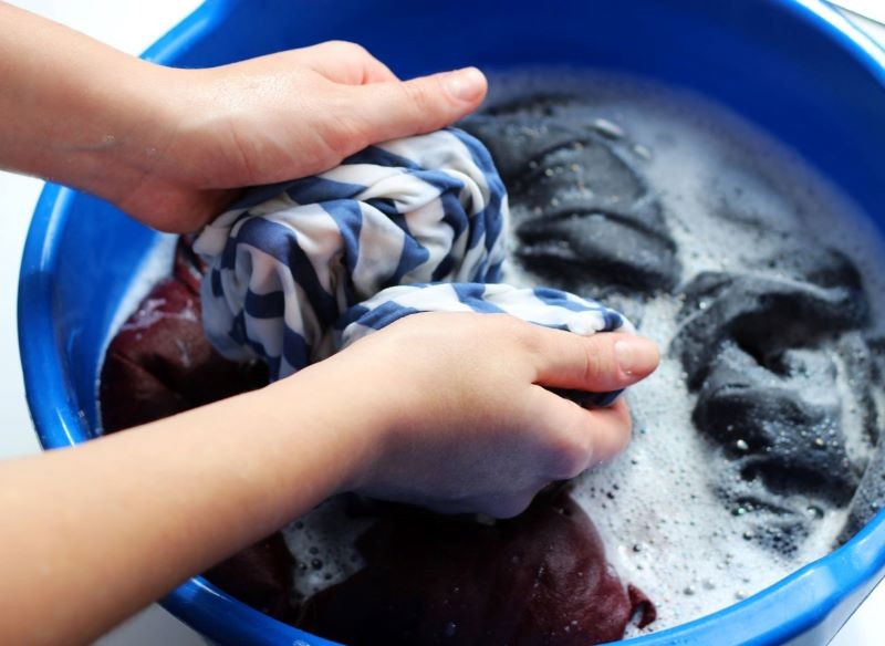 Pranie z szarym mydłem