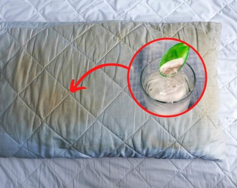 Jak usunąć żółte plamy z poduszek? Zrób prosty, domowy wybielacz