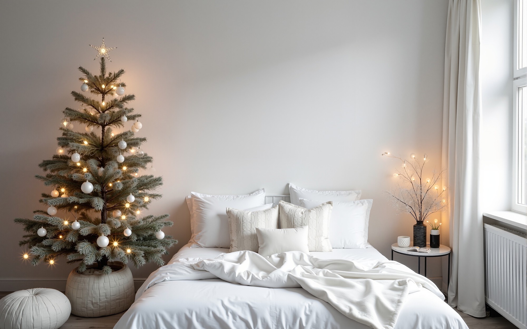 Delikatne lampki potrafią nadać sypialni świąteczny nastrój – od pierwszego zapalenia /fot. materiały promocyjne