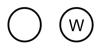 okrąg to symbol chemicznego prania