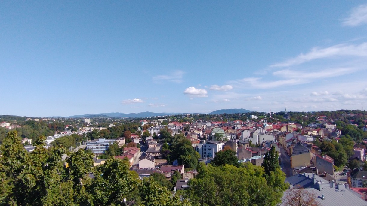 Podróże, Cieszyn - jedno z najstarszych miast w Polsce. - Widoczki ze szczytu wieży.