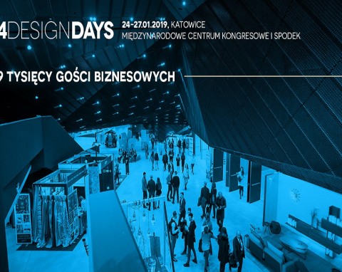 300 wystawców i ponad 25 tysięcy miłośników designu spotka się w Katowicach na 4 Design Days (24-27 stycznia 2019 r.)