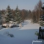 Pozostałe, Mój ogród zimą - widok z tarasu