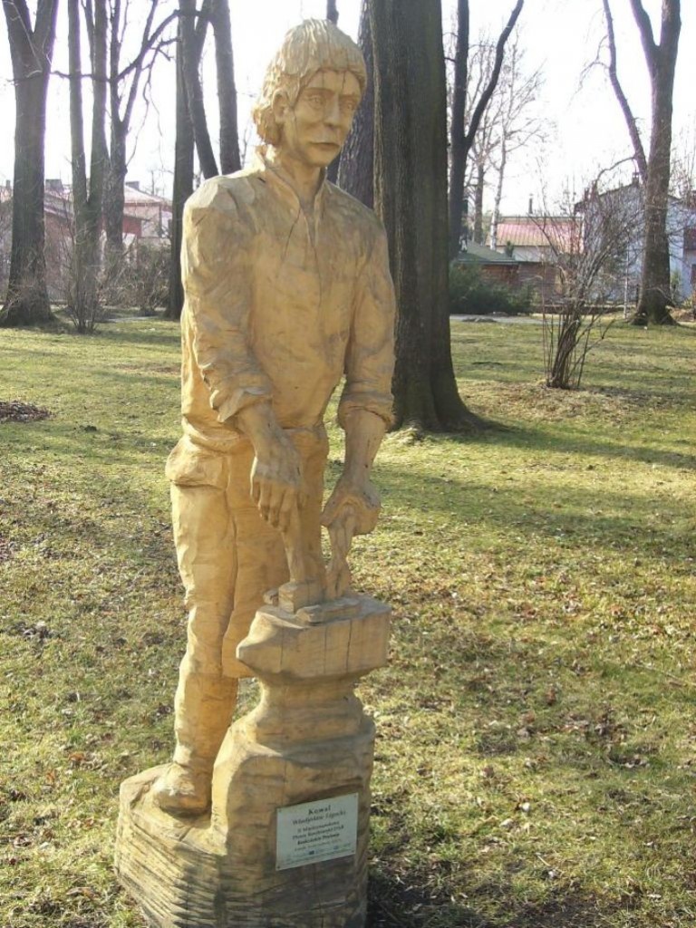 Wizualizacje, RZEŹBY w PARKU KURACYJNYM  - USTROŃ - Park - Luty