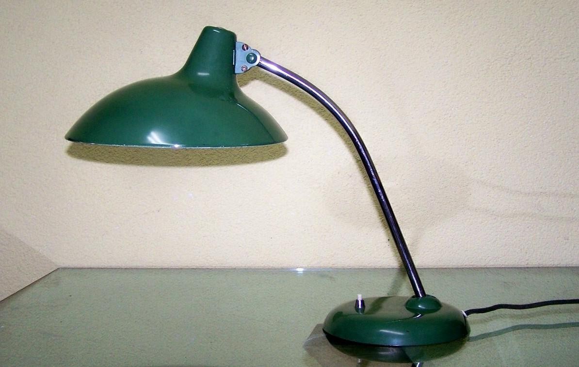 Pozostałe, oryginalny kaiser idell model 6786 lampa na biurko bauhaus