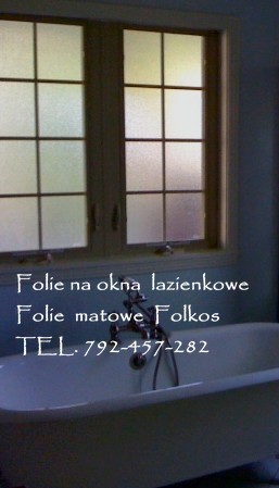 Pozostałe, Folie matowe - Folie na okna łazienkowe