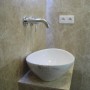 Łazienka, Toaleta z marmuru - super umywalka nablatowa