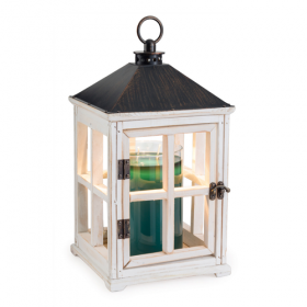 Candle Warmers Lampa do świec WOODEN WHITE