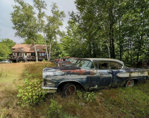 Sprzedają dom w lesie, a wraz z nim 300 samochodów. Inwestycja dla pasjonatów