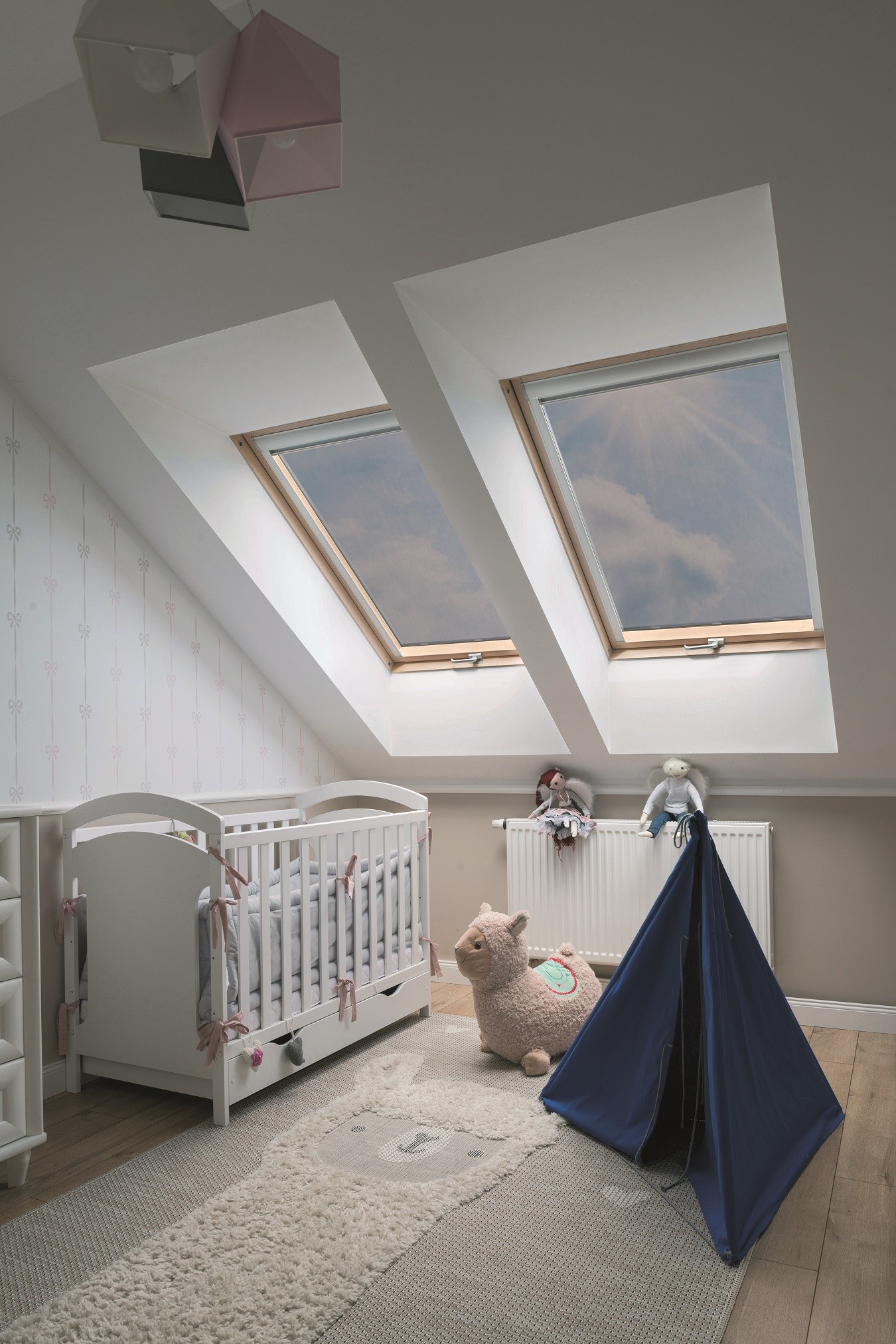 Pokój dziecka na poddaszu