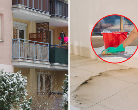 Czym czyścić płytki balkonowe po zimie? Zastosuj domową mieszankę, płytki i fugi będą jak z fabryki